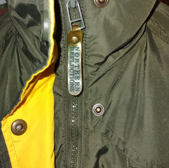 VINTAGE northern reflections fleece lined jacket - Picture 3 of 8